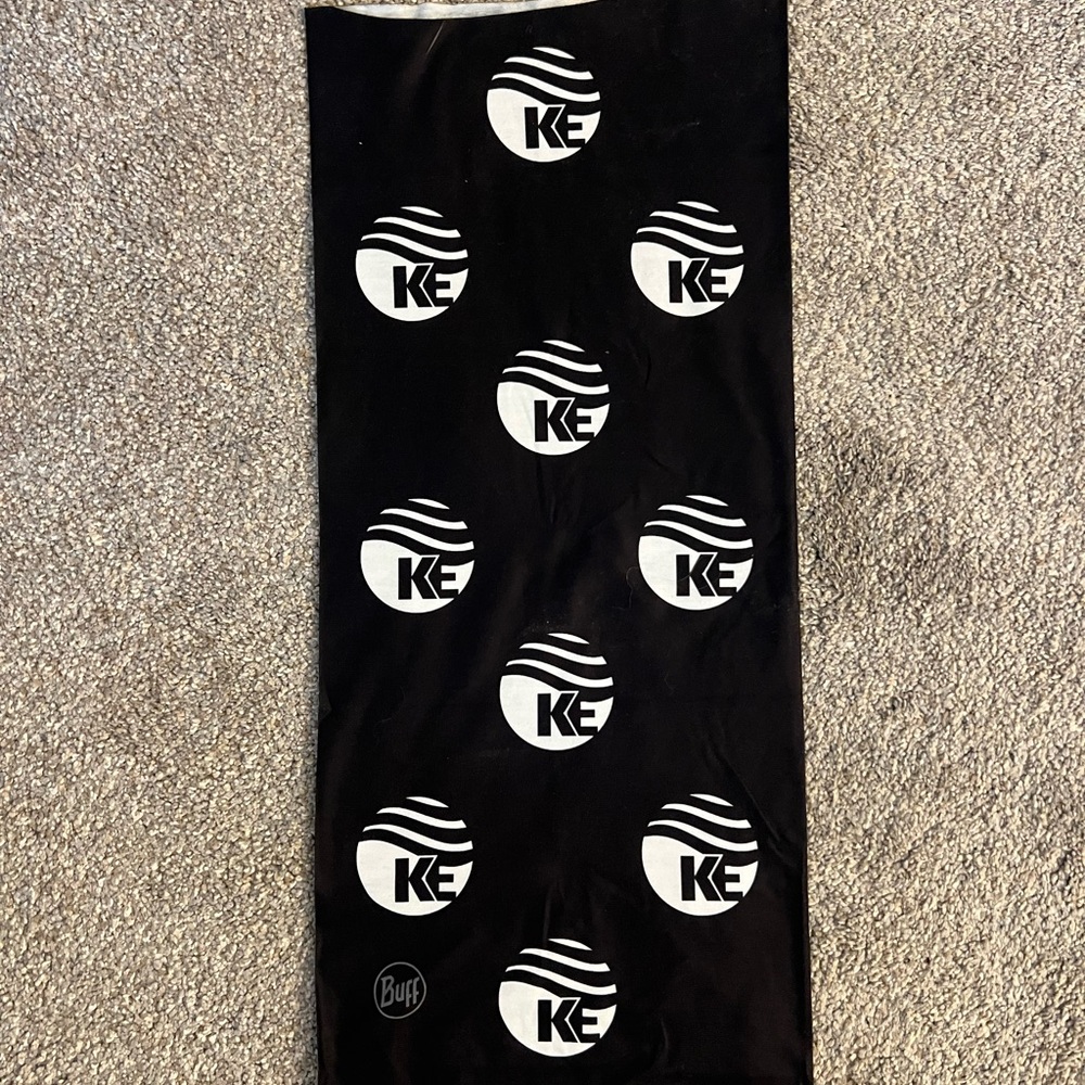 Buff Black and White Logo Neckwear